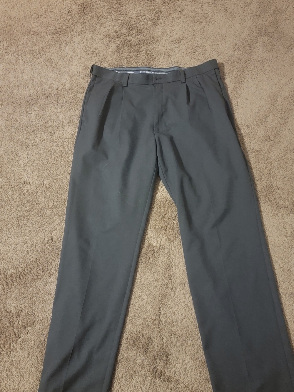Haggar Men's Dress Pants in Charcoal Gray
